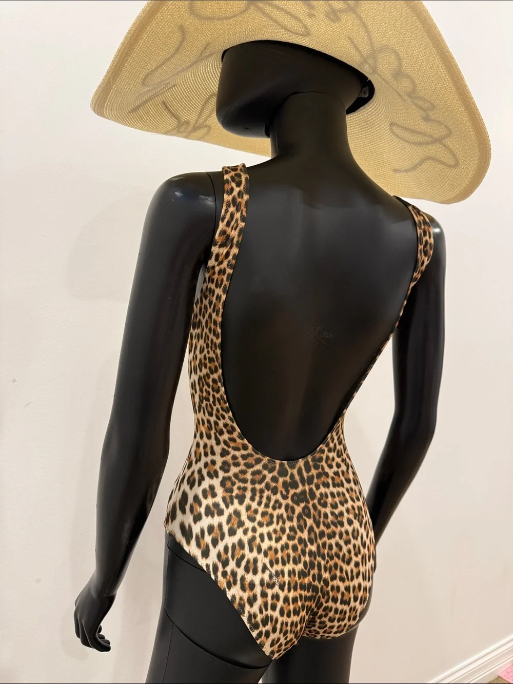 Roberto Cavalli Leopard One Piece Bodysuit Swimsuit S New Backless Beachwear - Picture 9 of 11